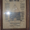 TITANIC AND OLYMPIC SECTIONAL SPECIFICATION POSTER WHITE STAR LINES FRAMED
