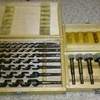 Drill bits from screwfix in wooden cases