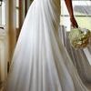 modern white wedding dress