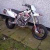 CRF 450 super moto. Wheelie machine not for the faint hearted