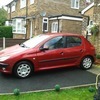 03 Peugeot 206 red 1.4 lx petrol
