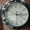 Omega Seamaster kinetic watch with white face. 300m water resistant.