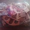 wooden train track with extras