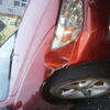 lexus  is200 dented wing and cracked bumper