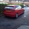 seat ibiza gti cupra sport red..