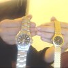 2 watches - Silver Sinobi and Gold Sergio Valente.