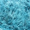 teal shaggy rug