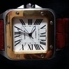 cartier santos 100 (18ct gold face)