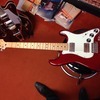 Fender strat black top