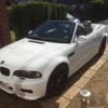 BMW m3 convertible in white in lovely condition