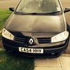 Megane 1.6 black hatchback 5 door looking to swop for some thing bigger.