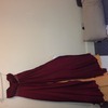 Maroon & Satin Ball Gown.