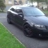 Black Audi A3 sline triptronic