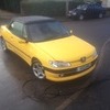 Peugeot 306 convertable rare yellow very low miles