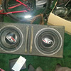 two rockford subs with bassjunkies box