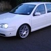 Vw golf mk4 tdi white coilovers bbs recaros