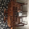 REAL SOLID OAK table and chairs