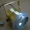 PAIR OF ANTIQUE G.E. BRASS STAGE LIGHTS