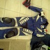 yamaha allin in one motorbike suit leather
