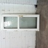 Upvc double glazed white door with key