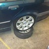 bmw e46 17" alloys with new tyres