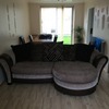 DFS Pillow Back 4 seater Corner Sofa, Armchair and Storage Footstool, Mink Colour