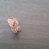 18ct white gold diamond ruby ring new