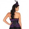 Black & purple corset