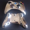 wired xbox360 controller shell. chrome with blue leds