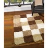 Shagpile large rug 160cmsx230cms Nordic Andes Brown/Beige