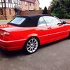 BMW 318ci cabriolet rare red 52 reg mint example
