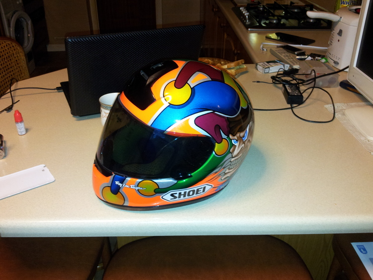 shoei clown helmet