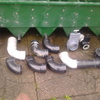 8 chamber koi filter with bottom drain plus skimmer