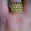 gold 9ct gold keeper ring size w