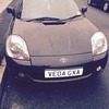 Toyota mr2 roadster 04 plate black
