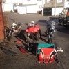 2 pitbike and a quad
