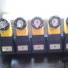 5 miners lamps with rechargeable base