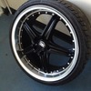 League LG-280 alloy wheels.  5x114.3  19" staggered