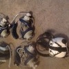 Aircraft headsets and vintage flying helmets with tx mask