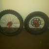 exel rims with red talon hubs crf150/cr85