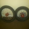 exel rims with red talon hubs crf150/cr85