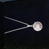 Sterling silver diamond pendant