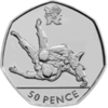 2011 Judo Olympic 50p Coin