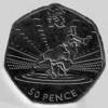 Olympic 50p WRESTLING Coin