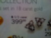 18ct white gold 1/4carat diamond earring
