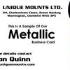 100 Metal Business Cards (Your Company Details)