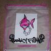 Clear Punky Fish Drawstring Bag