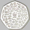 WWF 100th Anniversary 50p Coin x2