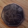 Olympic weightlifting 50p coin