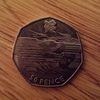 Olympic aquatics 50p coin
